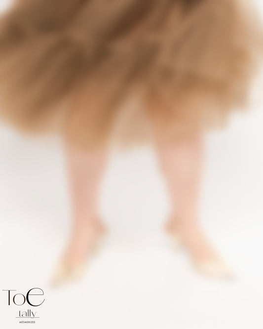 Golden Heels, Flowing Tulle, and Uncompromised Luxury