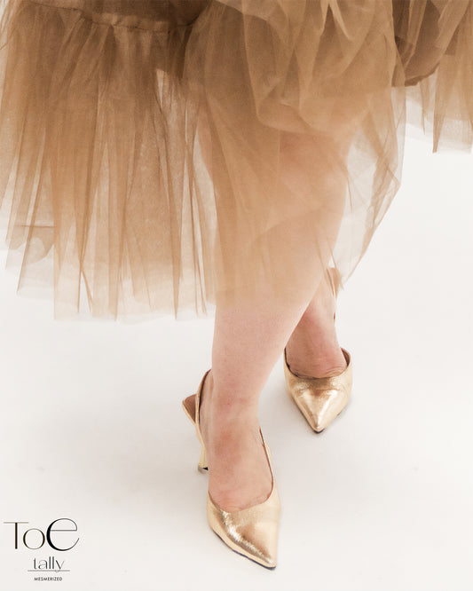 Golden Heels, Flowing Tulle, and Uncompromised Luxury